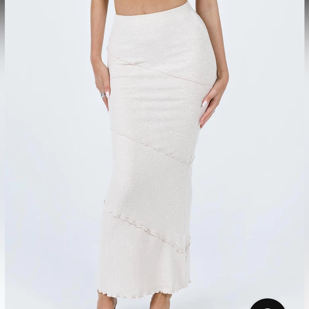 Princess Polly Oscar Maxi Skirt Beige